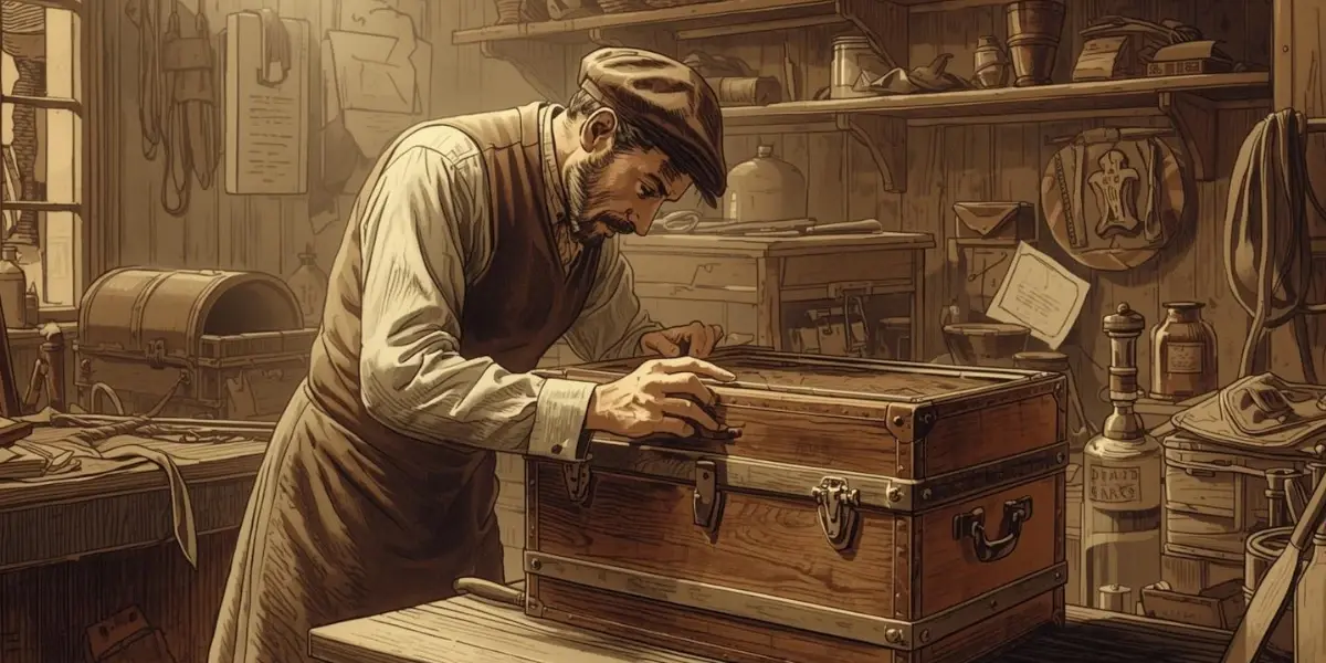 ルイ・ヴィトンの平らなトランク