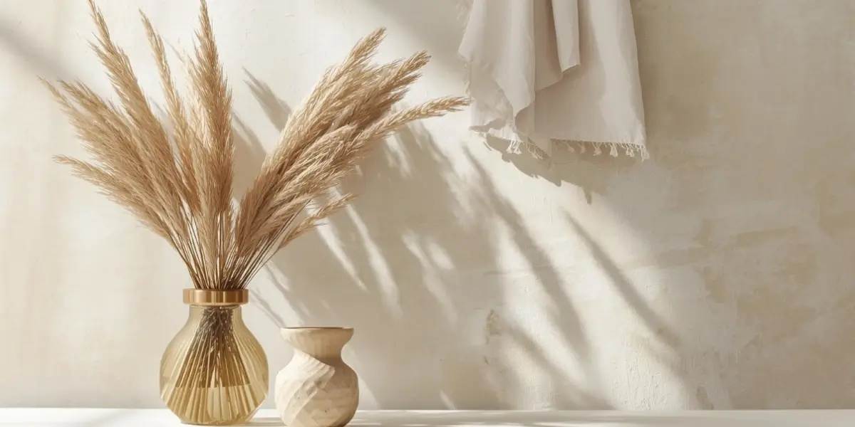 ミニマルなデザインの白いスーツを着た女性のファッションポートレート