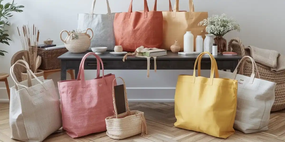 アニヤ・ハインドマーチのI’m NOT a Plastic Bagエコバッグのクローズアップ画像