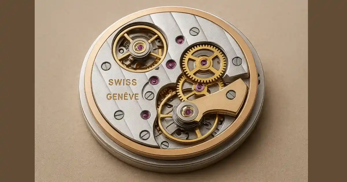 ジュネーブ・シール（Poinçon de Genève）が刻印されたヴァシュロン・コンスタンタンのムーブメントイメージ画